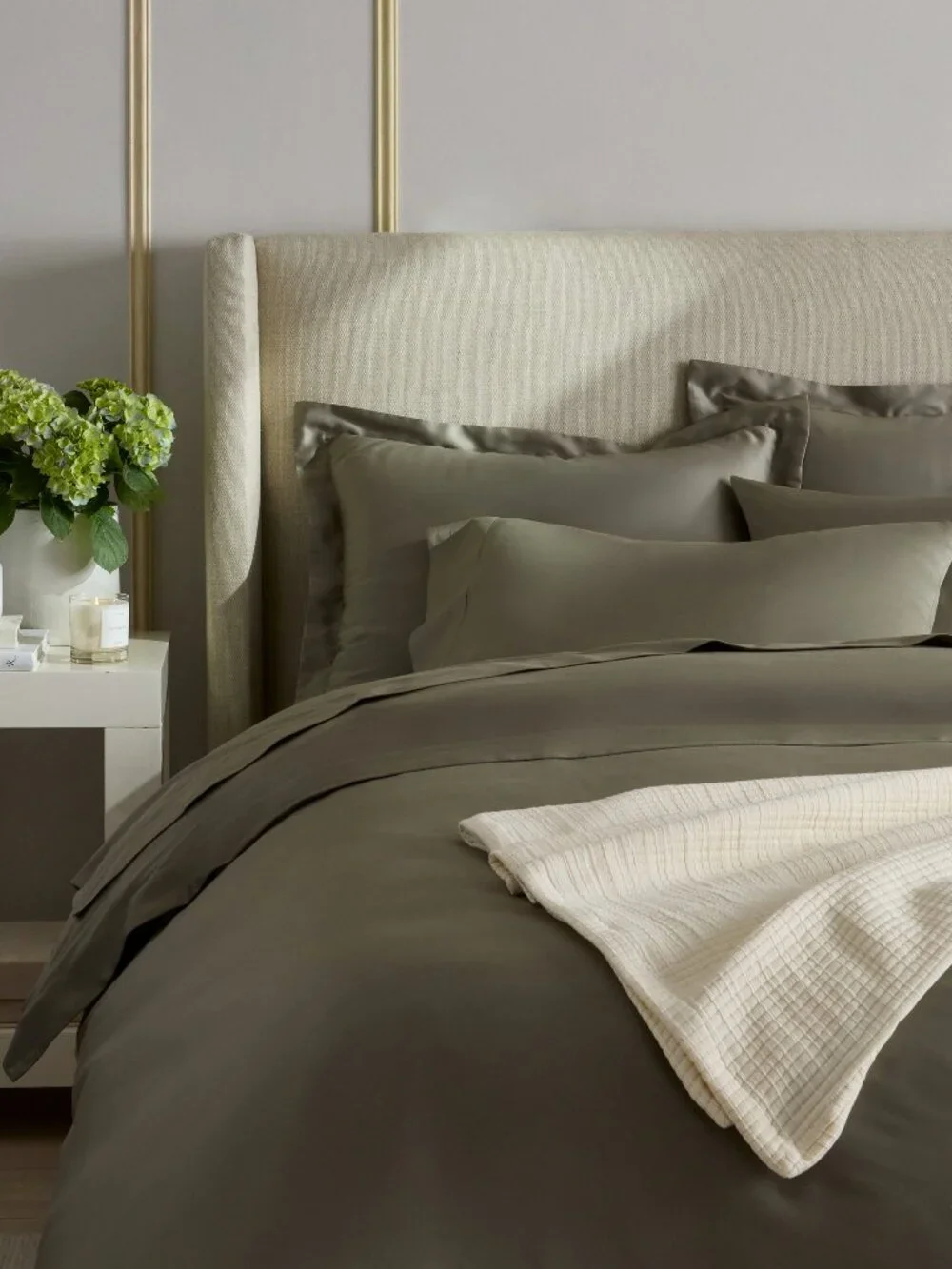 Giza Cotton Sateen Sham Set - 2 Pillowcases